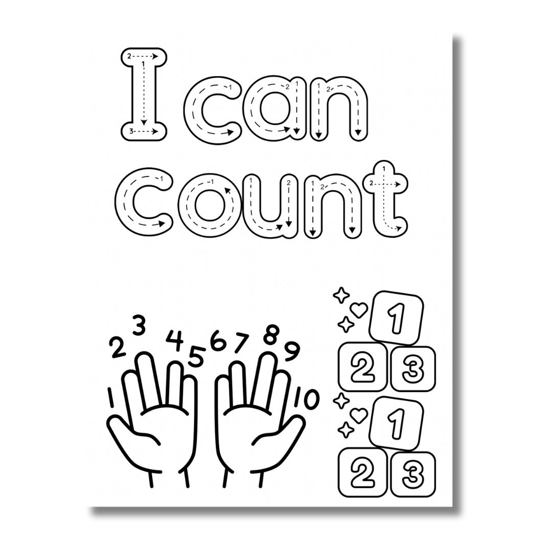 Pre k Children's Empowerment Coloring Book