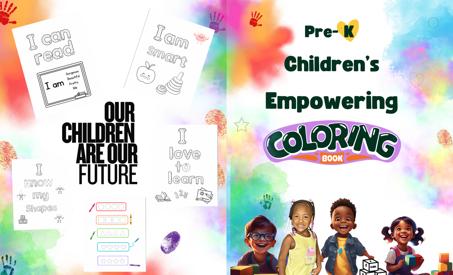 Pre k Children's Empowerment Coloring Book