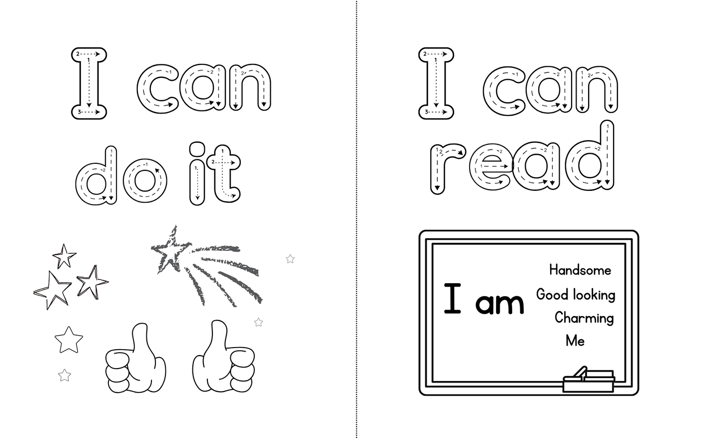 Pre k Children's Empowerment Coloring Book