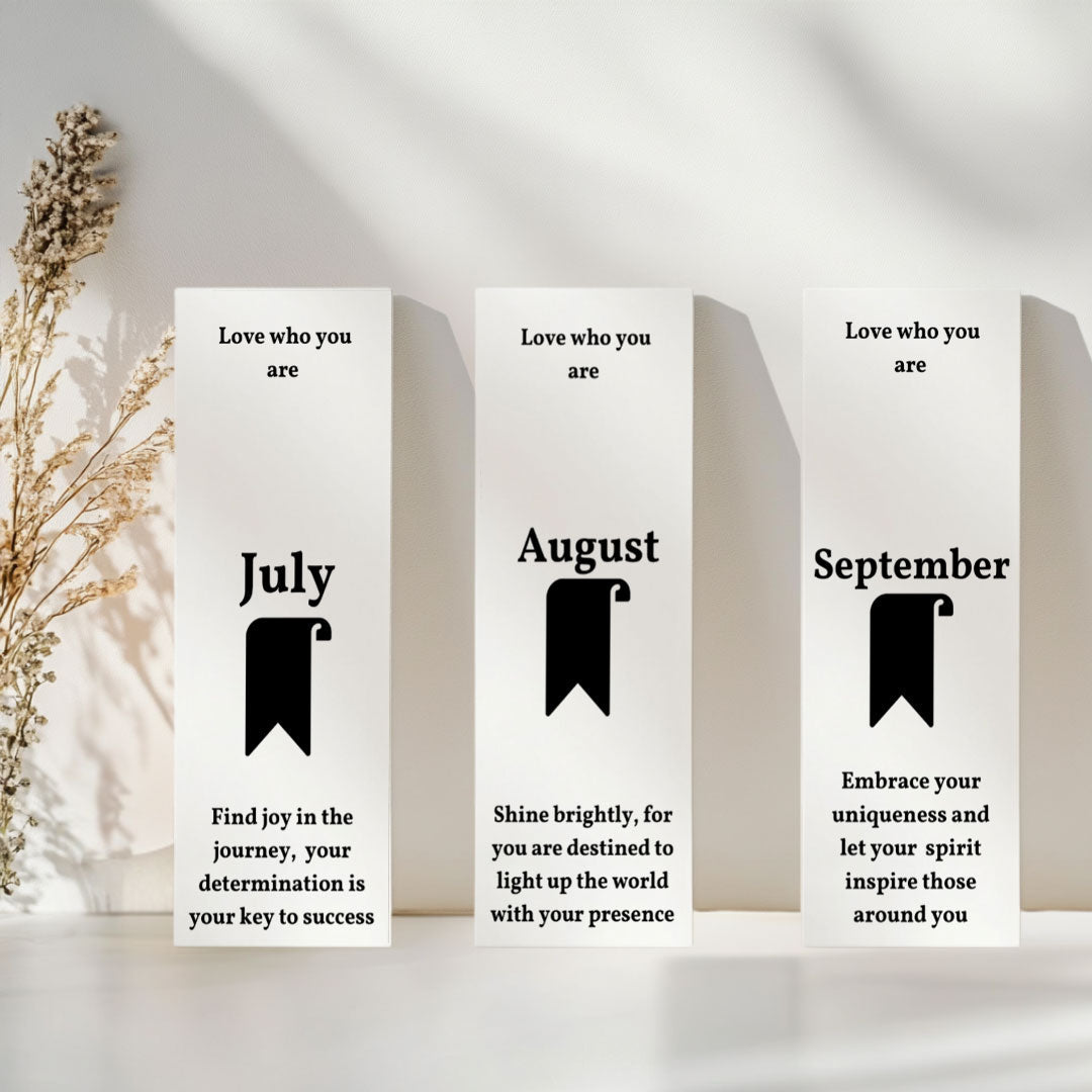 Jan-December Birth month Bookmarks