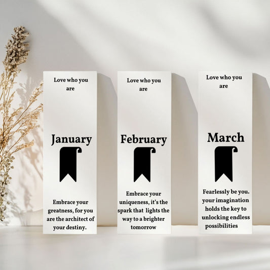 Jan-December Birth month  Bookmarks
