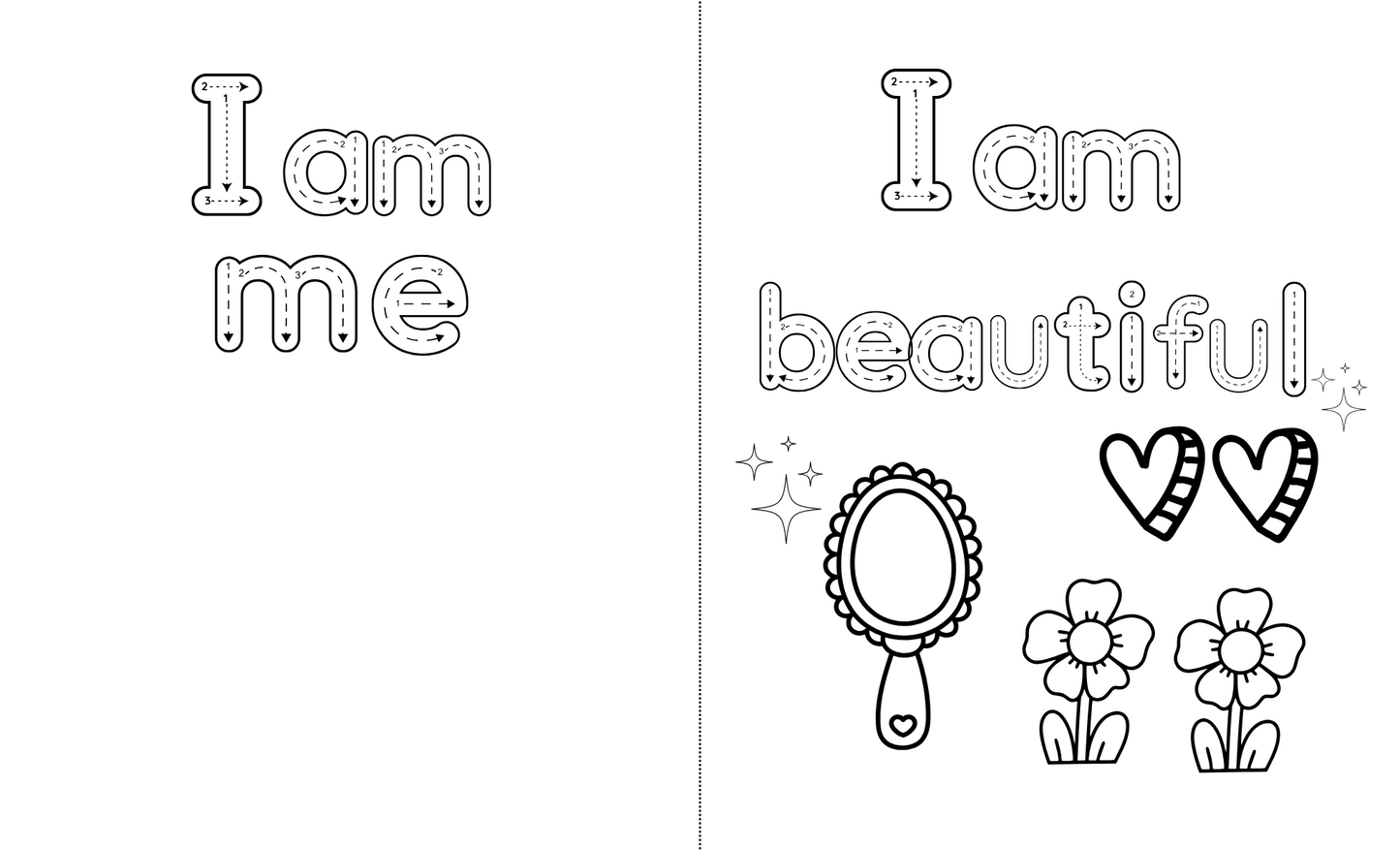 Pre k Children's Empowerment Coloring Book