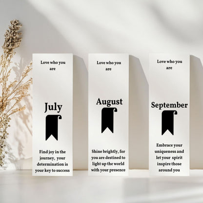Jan-December Birth month  Bookmarks