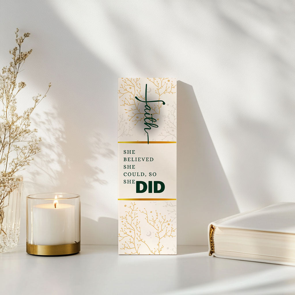 She Believed She Could, So She Did Bookmark