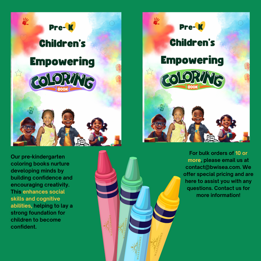 Pre k Children's Empowerment Coloring Book